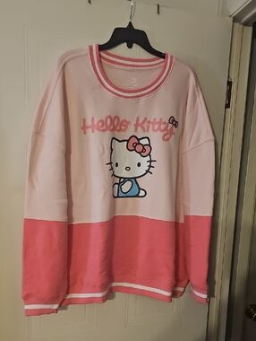 Hello Kitty Pink Two-Tone Pullover Top
